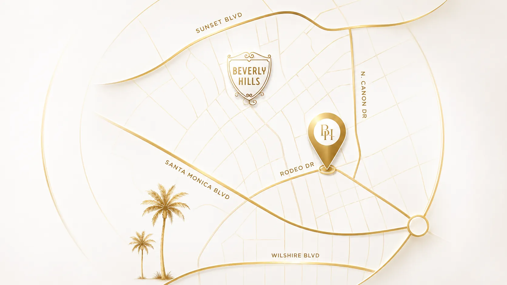 VIOLET AESTHETICS location map outline